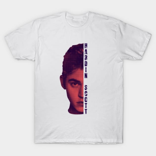 Hardin Scott Face T-Shirt by ArtfulEpiphany